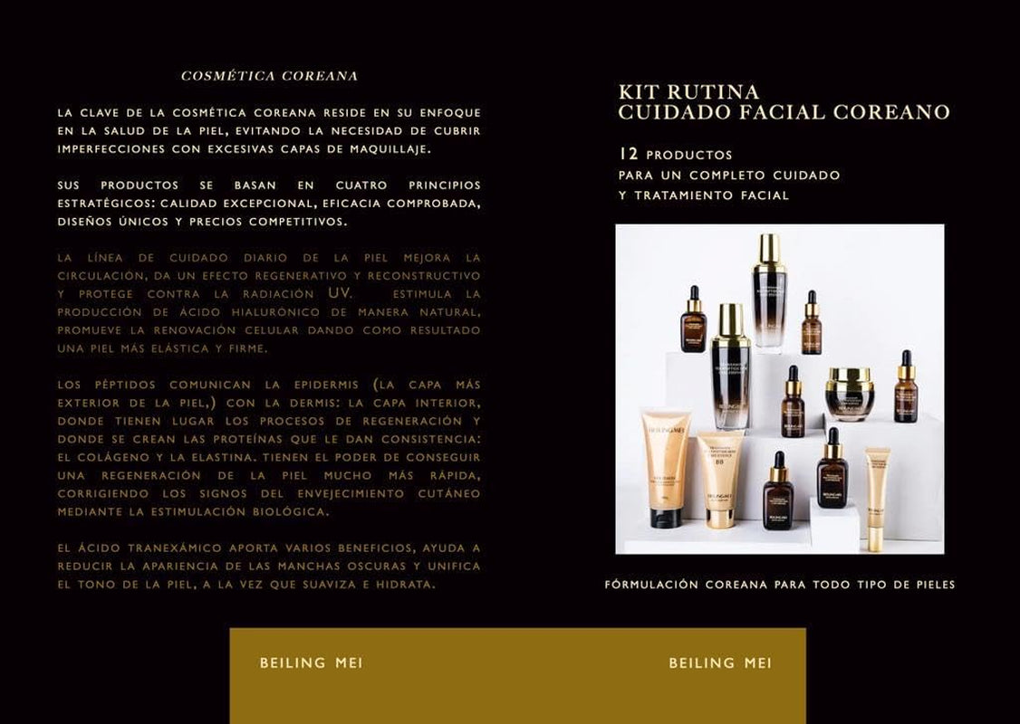KIT RUTINA COREANA - KIT 12 PRODUCTOS RUTINA COREANA + 1 Mascarilla GRATIS Skincare Coreano, Cosmetica Coreana Facial Para Todo Tipo De Pieles. Skin Care Coreano Pack