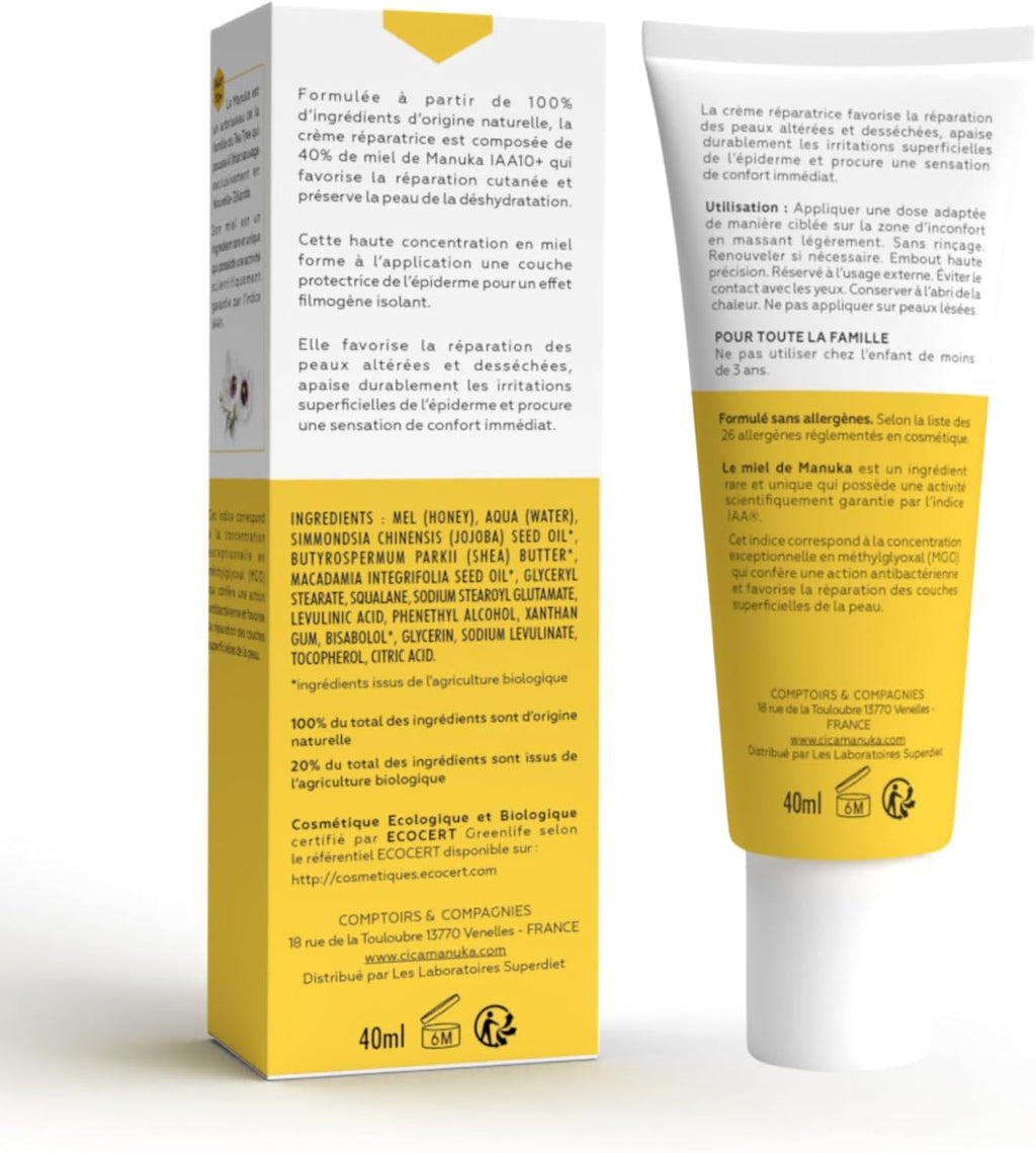 - Crema Reparadora Con Miel De Manuka IAA10+ - 40Ml